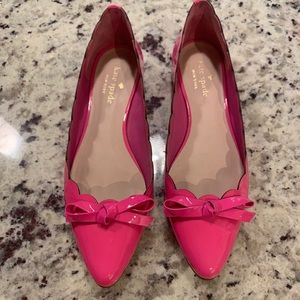Kate Spade Pink bow flats